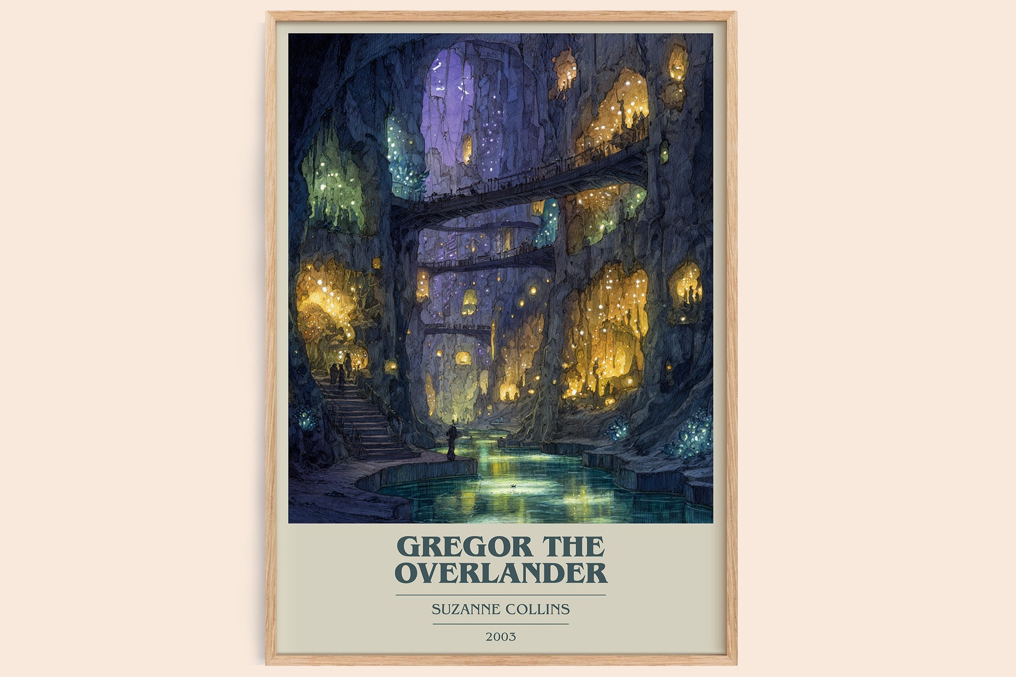 Gregor The Overlander Book Cover Poster by Suzanne Collins