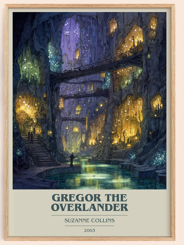 Gregor The Overlander Book Cover Poster by Suzanne Collins