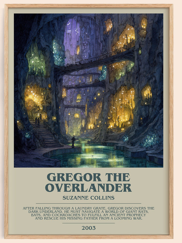 Gregor The Overlander Bookish Wall Art by Suzanne Collins