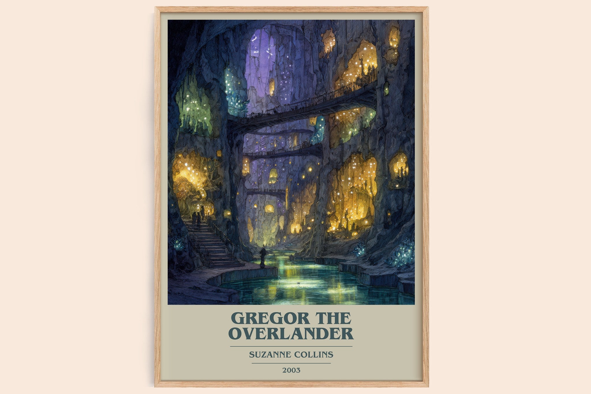 Gregor The Overlander Book Cover Poster by Suzanne Collins