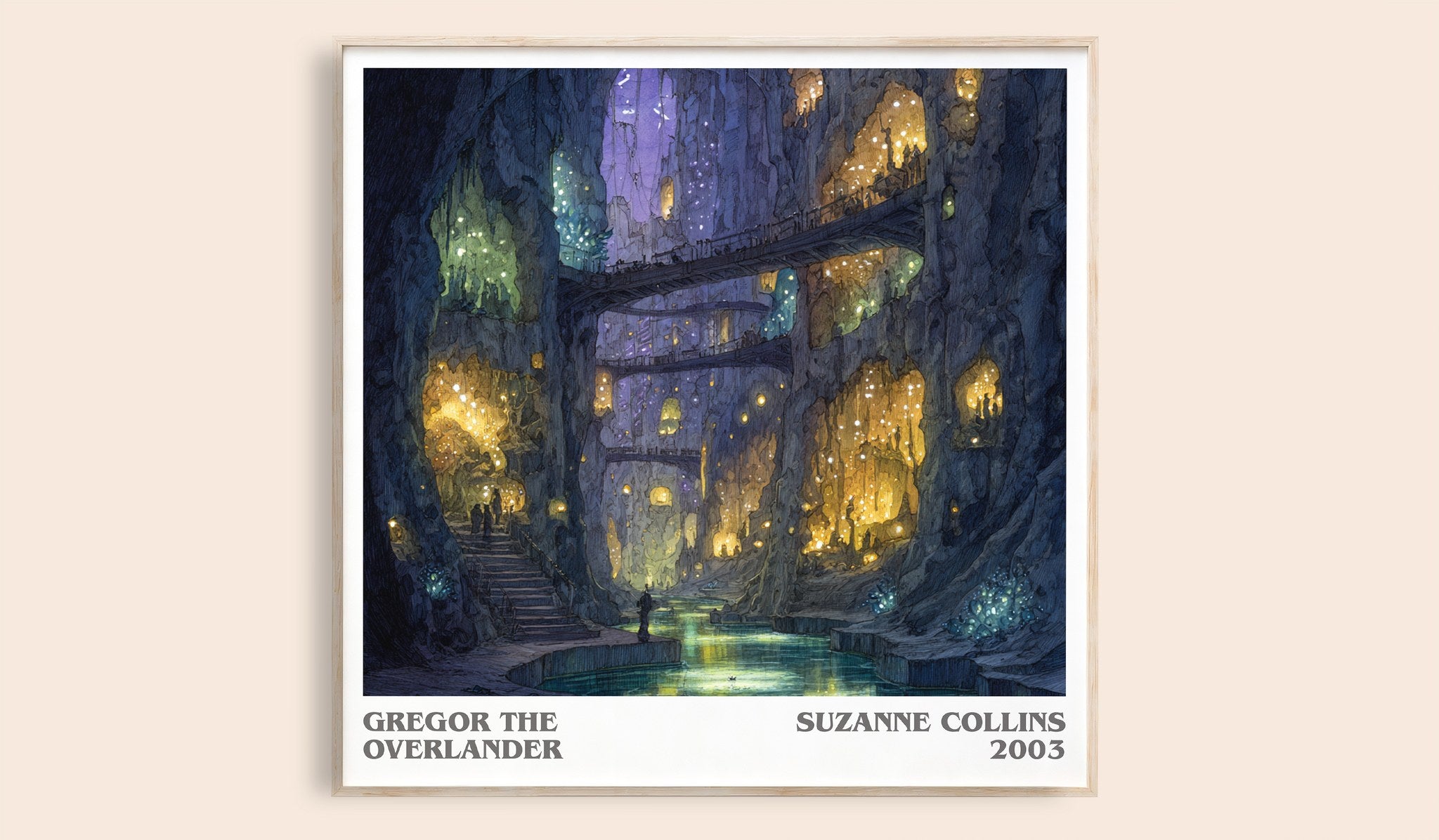Gregor The Overlander Literary Art Print by Suzanne Collins