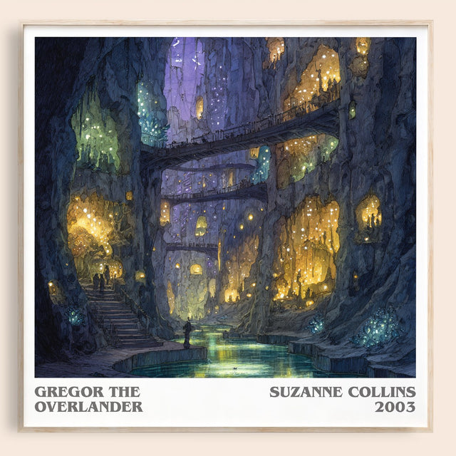 Gregor The Overlander Literary Art Print by Suzanne Collins