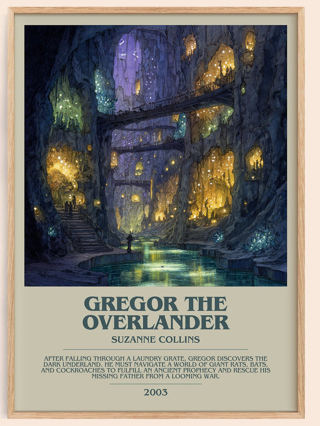 Gregor The Overlander Bookish Wall Art by Suzanne Collins