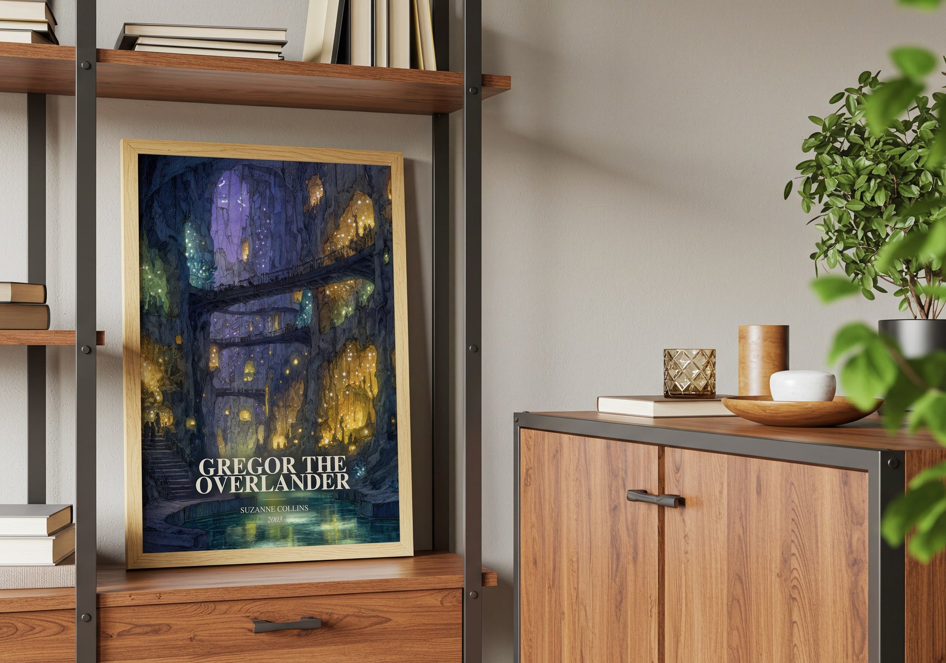 Gregor The Overlander book watercolour illustration paper finish options – matte satin gloss