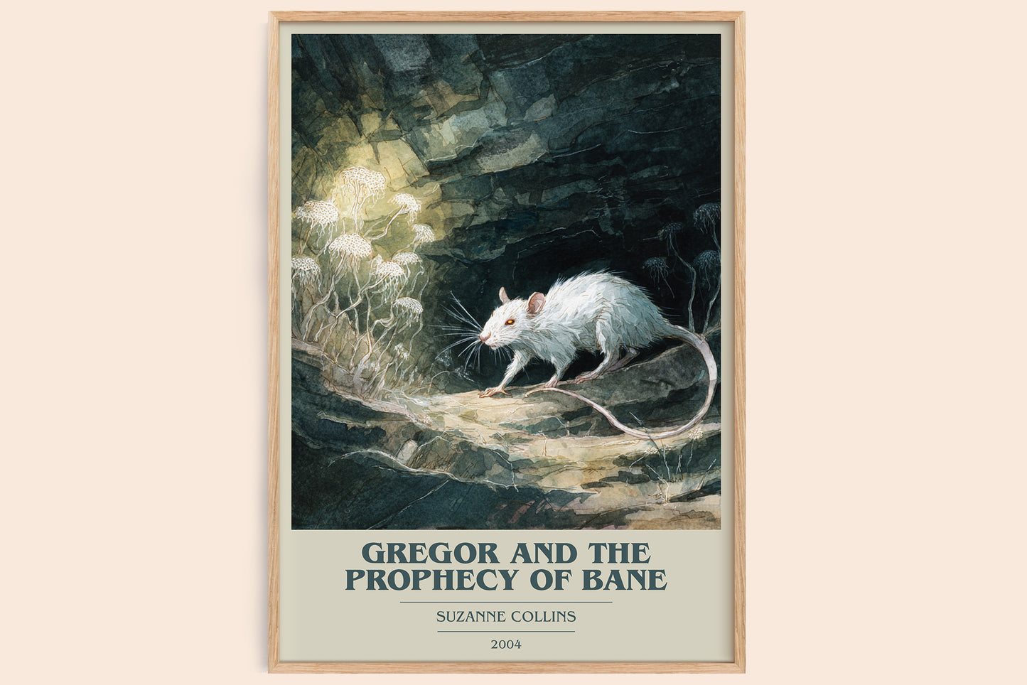 Gregor and the Prophecy of Bane book cover book poster by Suzanne Collins – framed literary art print