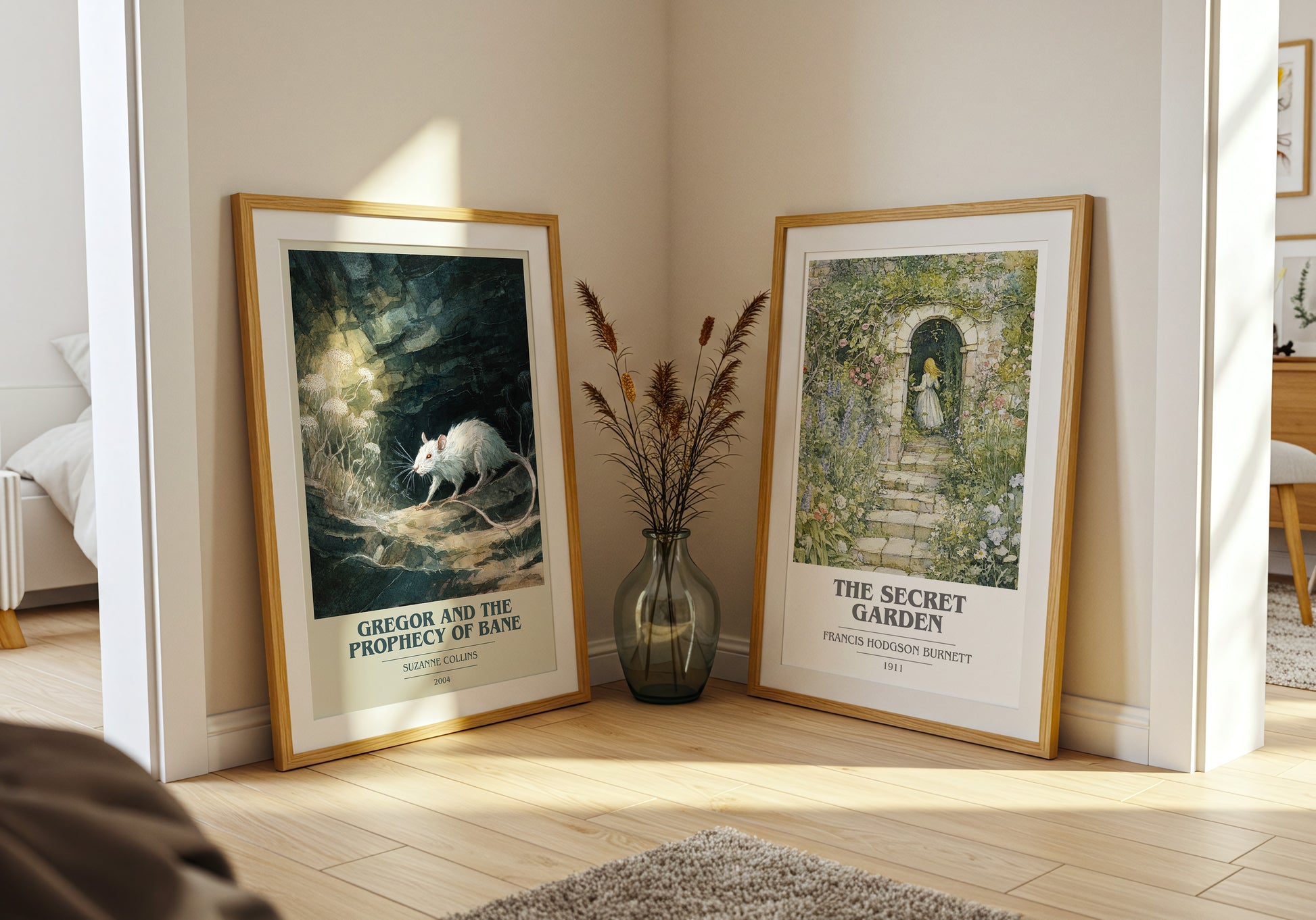 Gregor and the Prophecy of Bane book cover book poster framed on wall – fantasy wall art