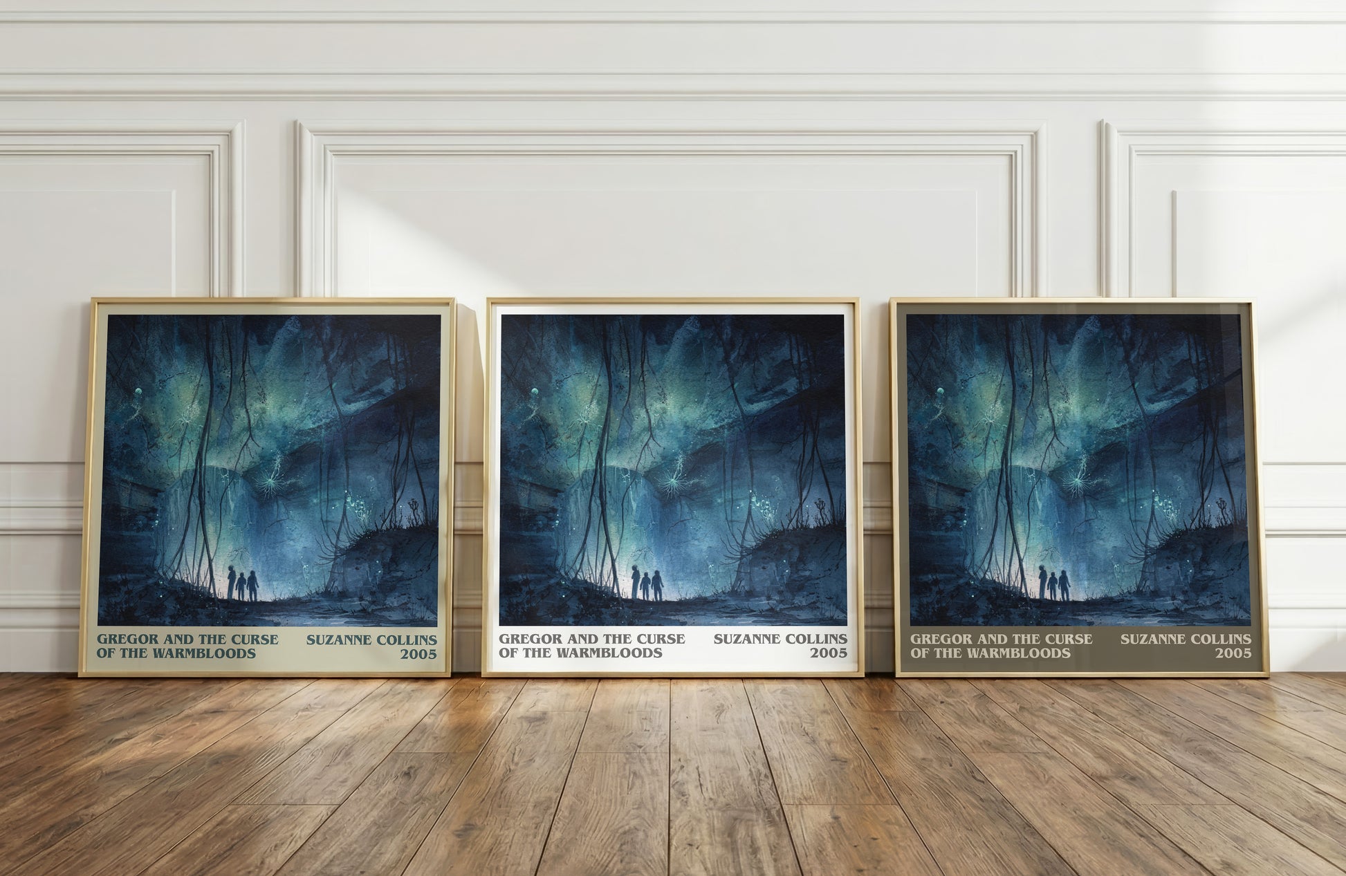 Gregor and the Curse of the Warmbloods literary print framed by window – literary home decor