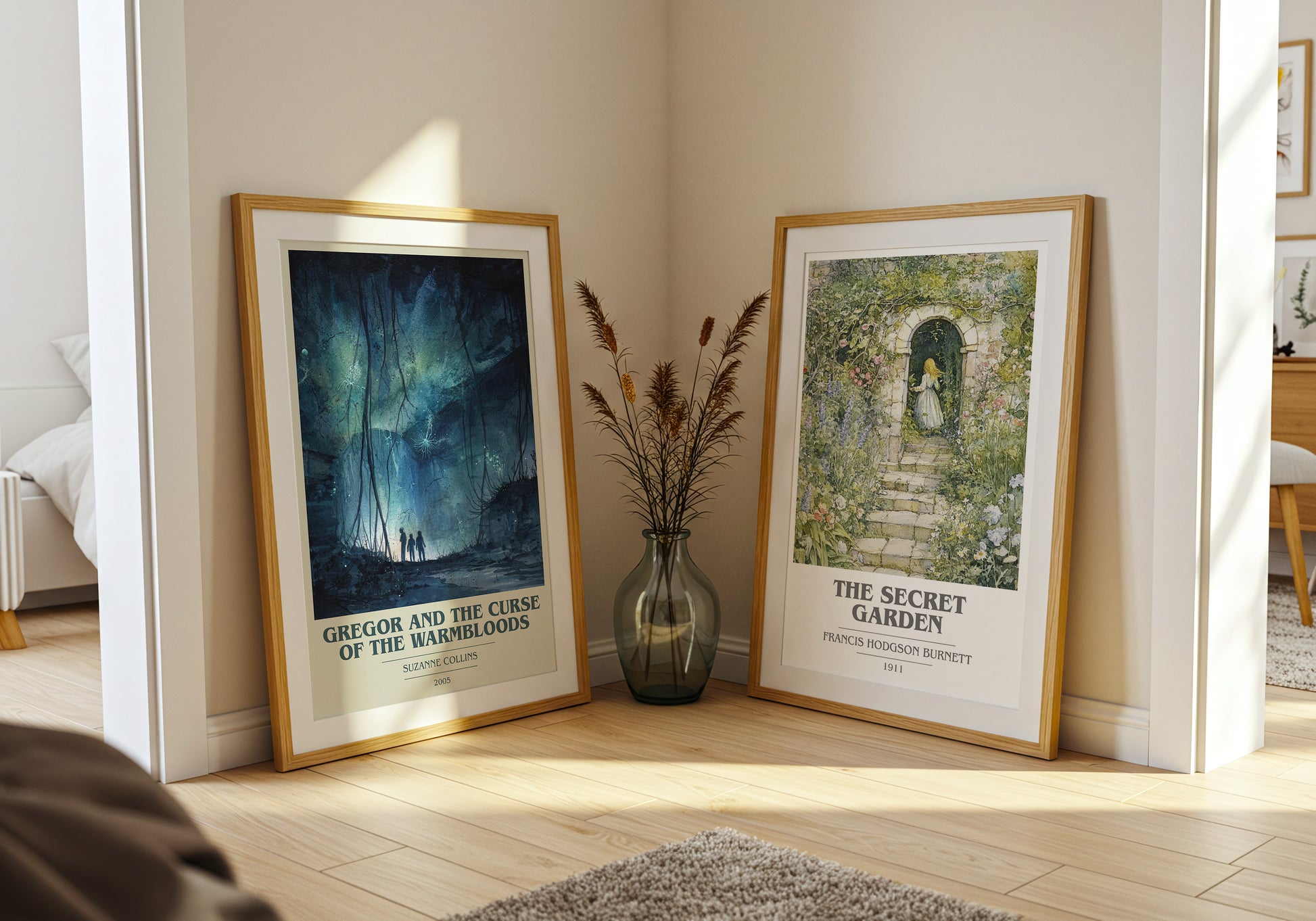 Gregor and the Curse of the Warmbloods book cover book poster framed on wall – fantasy wall art