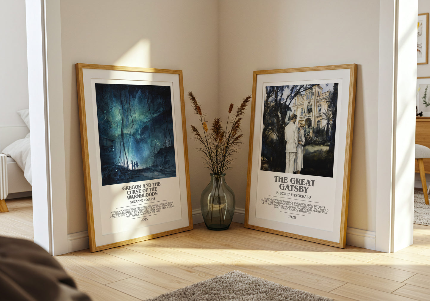 Gregor and the Curse of the Warmbloods bookish book poster framed on wall – fantasy wall art