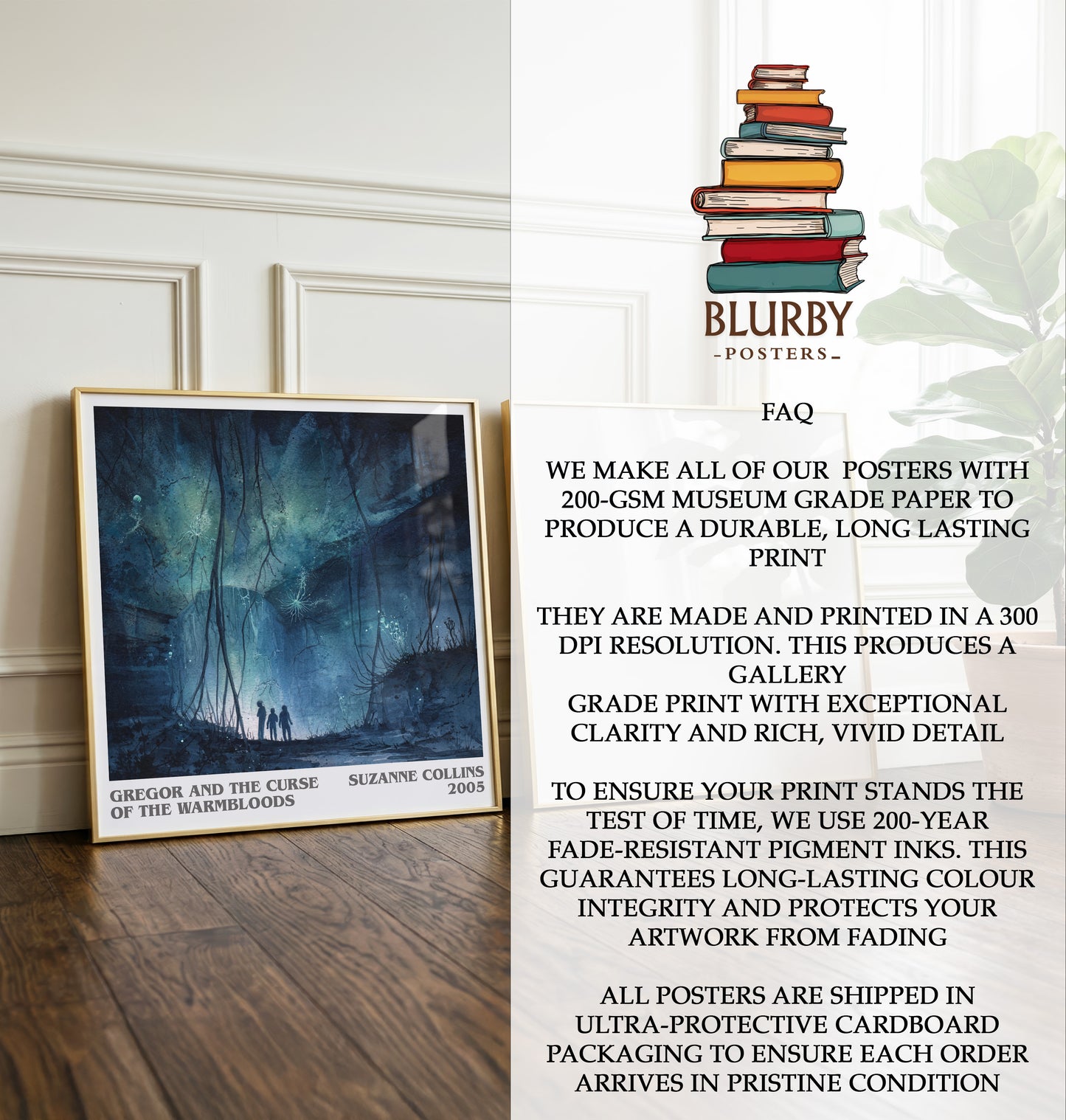Gregor and the Curse of the Warmbloods Literary Art Print – S. Collins