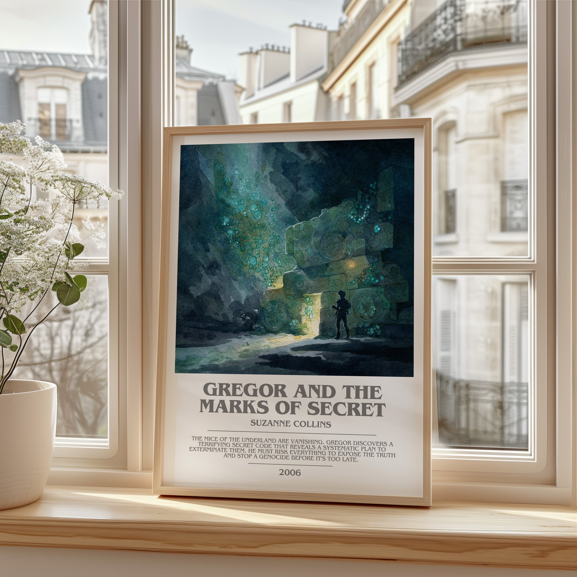 Gregor and the Marks of Secret bookish poster colour and style options – Suzanne Collins book art