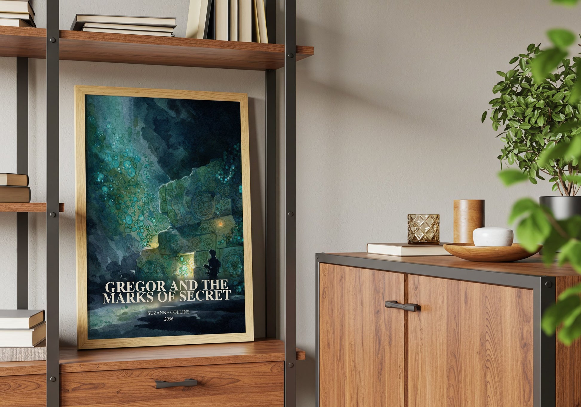 Gregor And The Marks Of Secret book watercolour illustration paper finish options – matte satin gloss