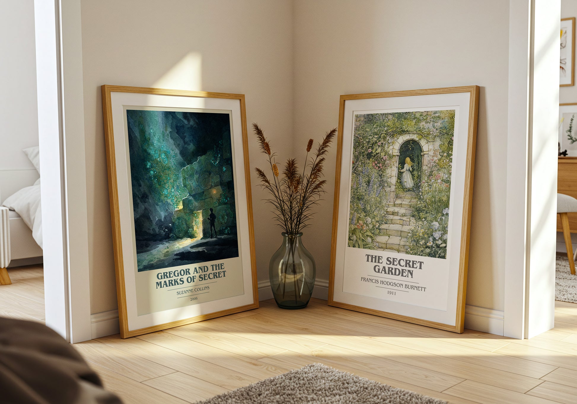Gregor and the Marks of Secret book cover book poster framed on wall – fantasy wall art