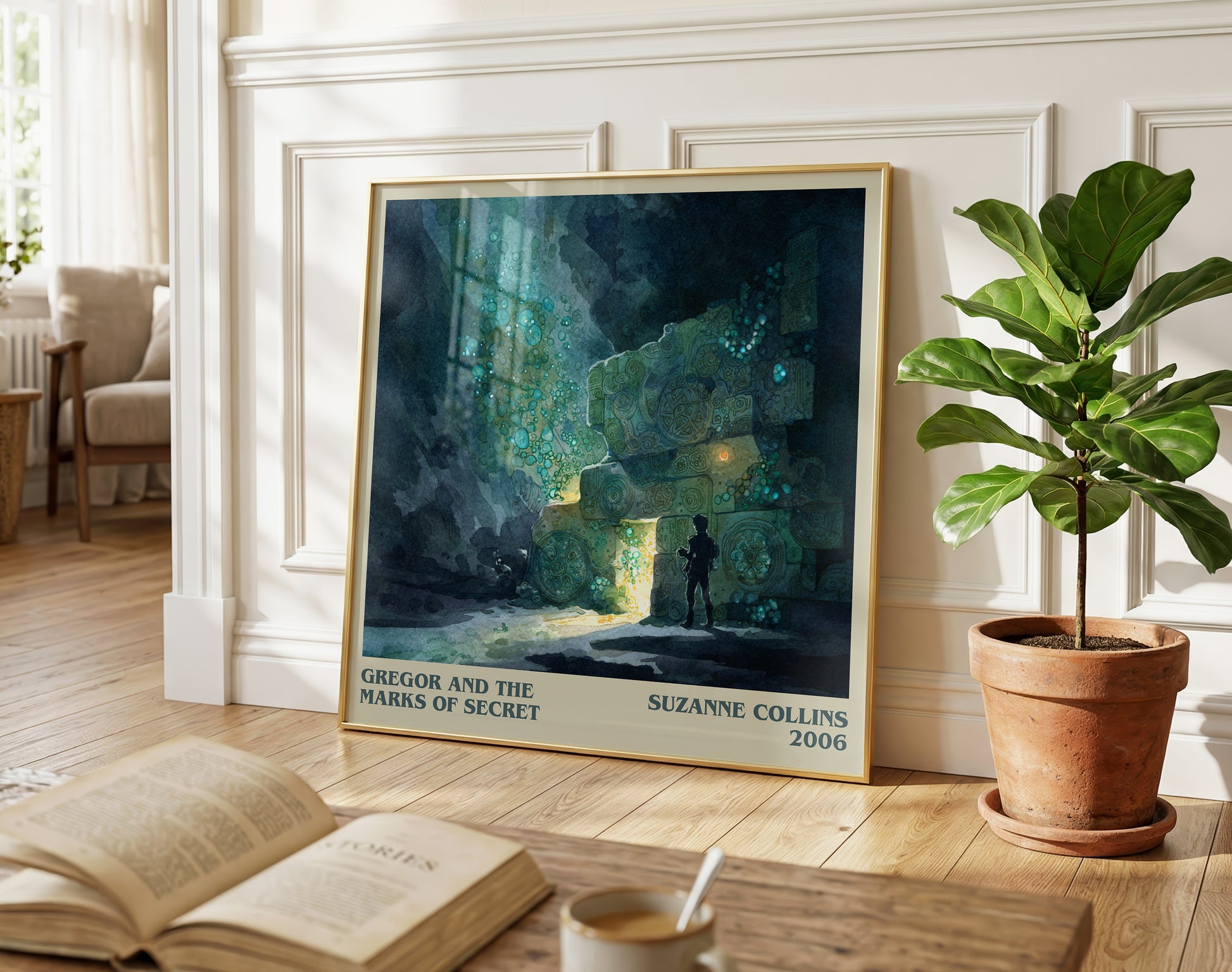 Gregor and the Marks of Secret literary poster paired in gallery wall – literary art prints
