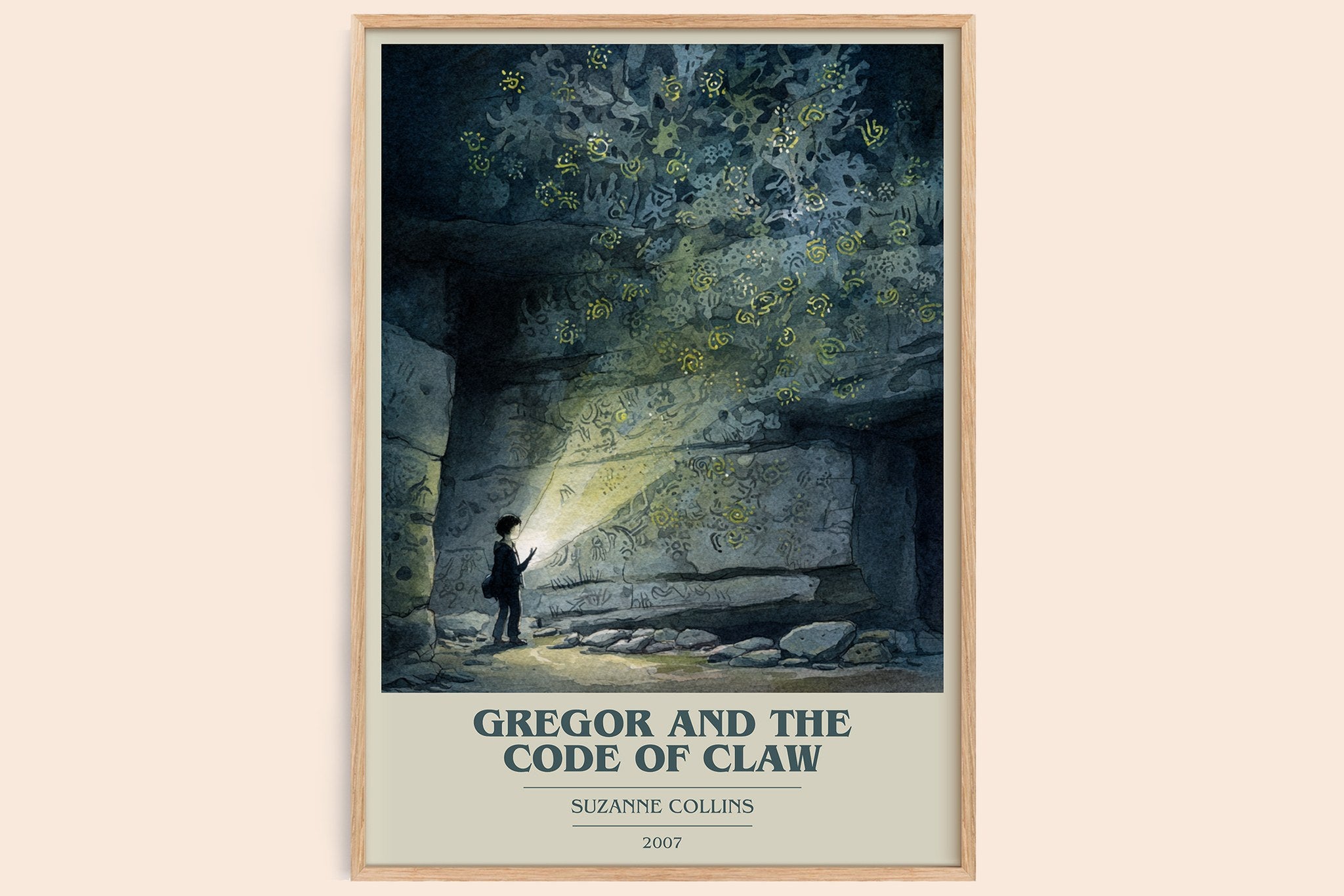 Gregor and the Code of Claw Book Cover Poster by Suzanne Collins