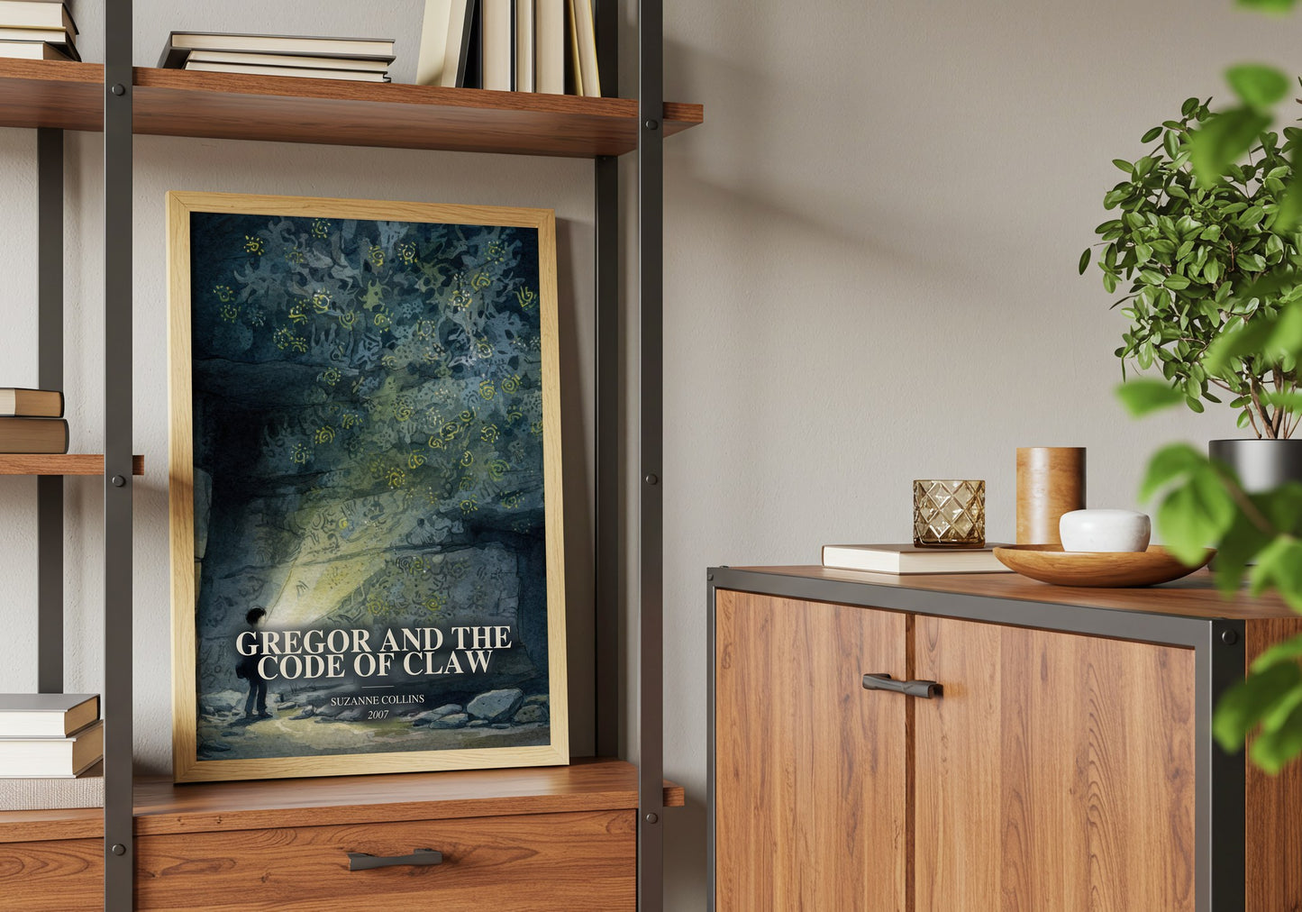 Gregor And The Code Of Claw book watercolour illustration paper finish options – matte satin gloss