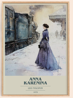 Anna Karenina Book Cover Poster by Leo Tolstoy