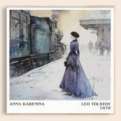 Anna Karenina Literary Art Print by Leo Tolstoy