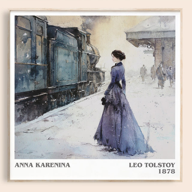 Anna Karenina Literary Art Print by Leo Tolstoy
