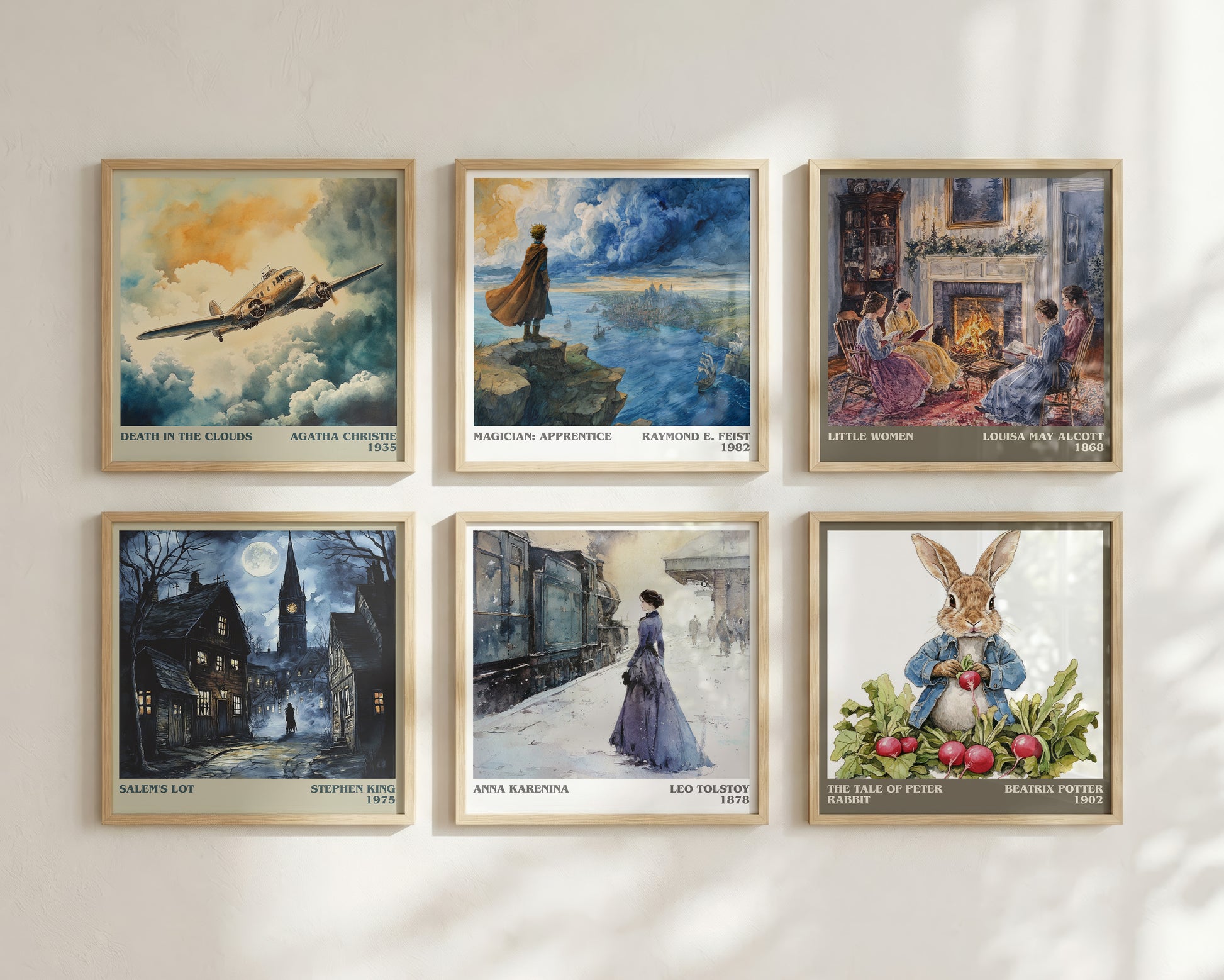 Anna Karenina literary book poster framed on wall – fantasy wall art