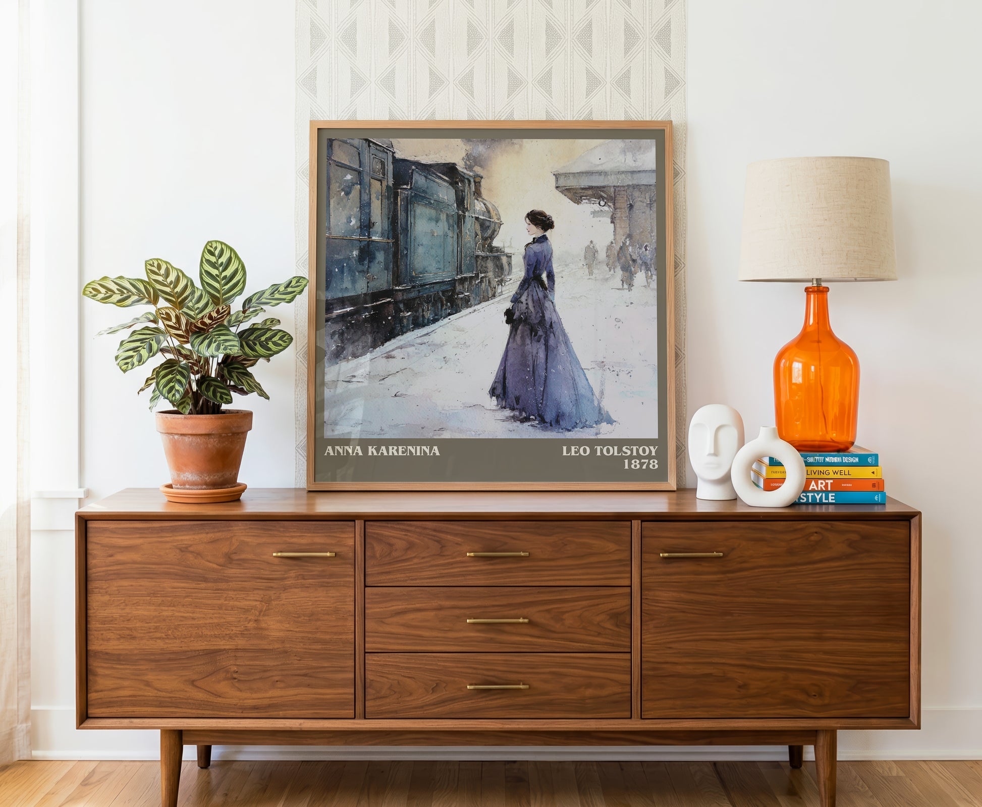 Anna Karenina literary literary print detail – Leo Tolstoy book art