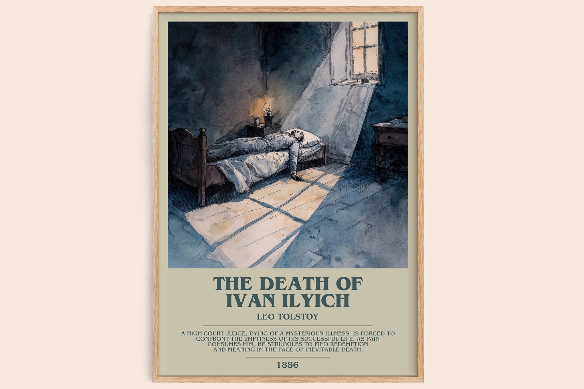 The Death Of Ivan Ilyich Bookish Wall Art by Leo Tolstoy