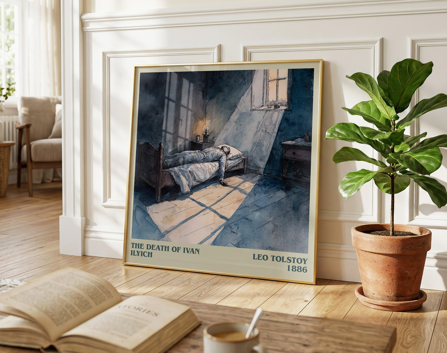 The Death Of Ivan Ilyich literary poster paired in gallery wall – literary art prints