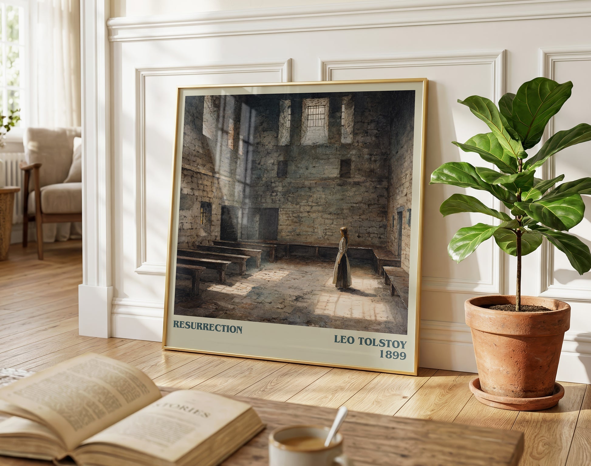 Resurrection literary poster paired in gallery wall – literary art prints