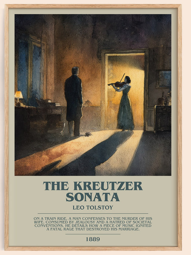 The Kreutzer Sonata Bookish Wall Art by Leo Tolstoy