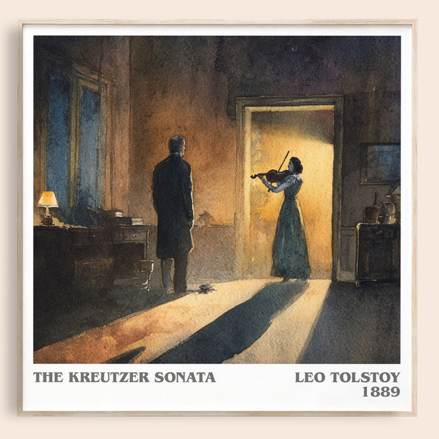 The Kreutzer Sonata Literary Art Print by Leo Tolstoy