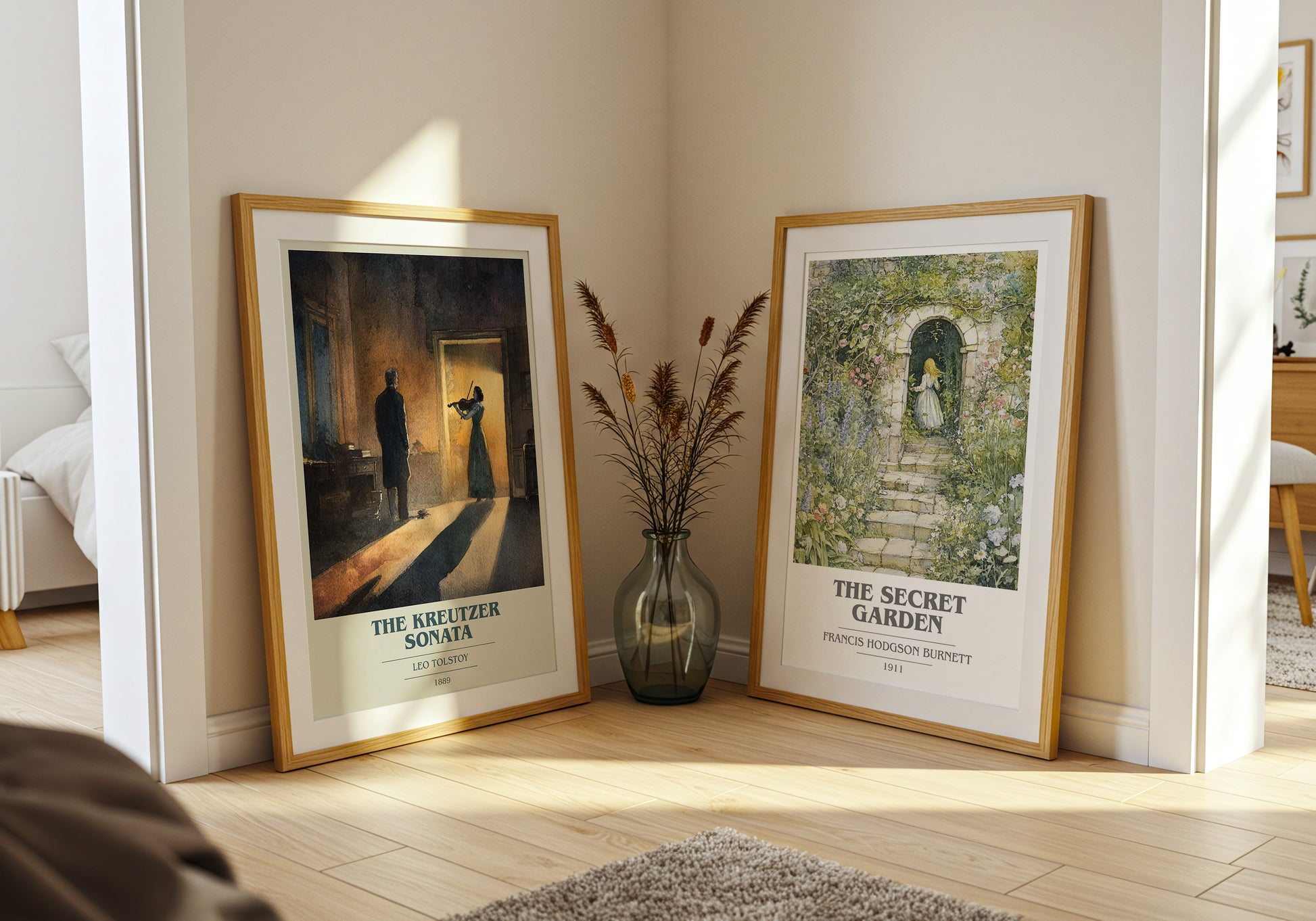 The Kreutzer Sonata book cover book poster framed on wall – classic literature wall art