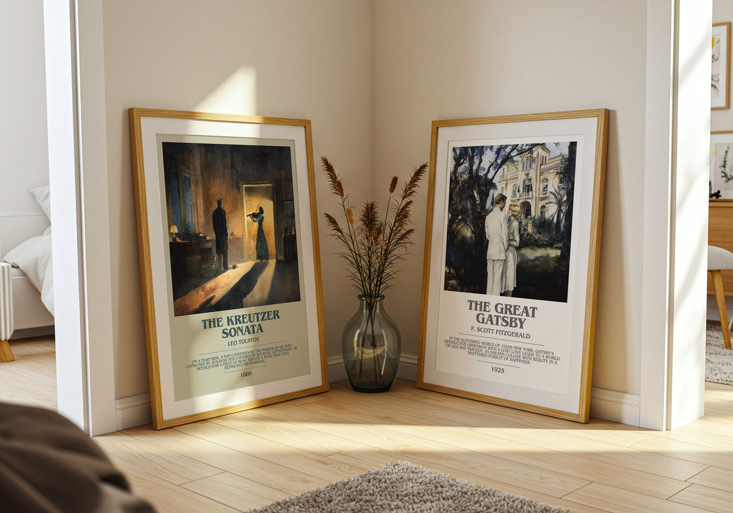 The Kreutzer Sonata bookish book poster framed on wall – classic literature wall art