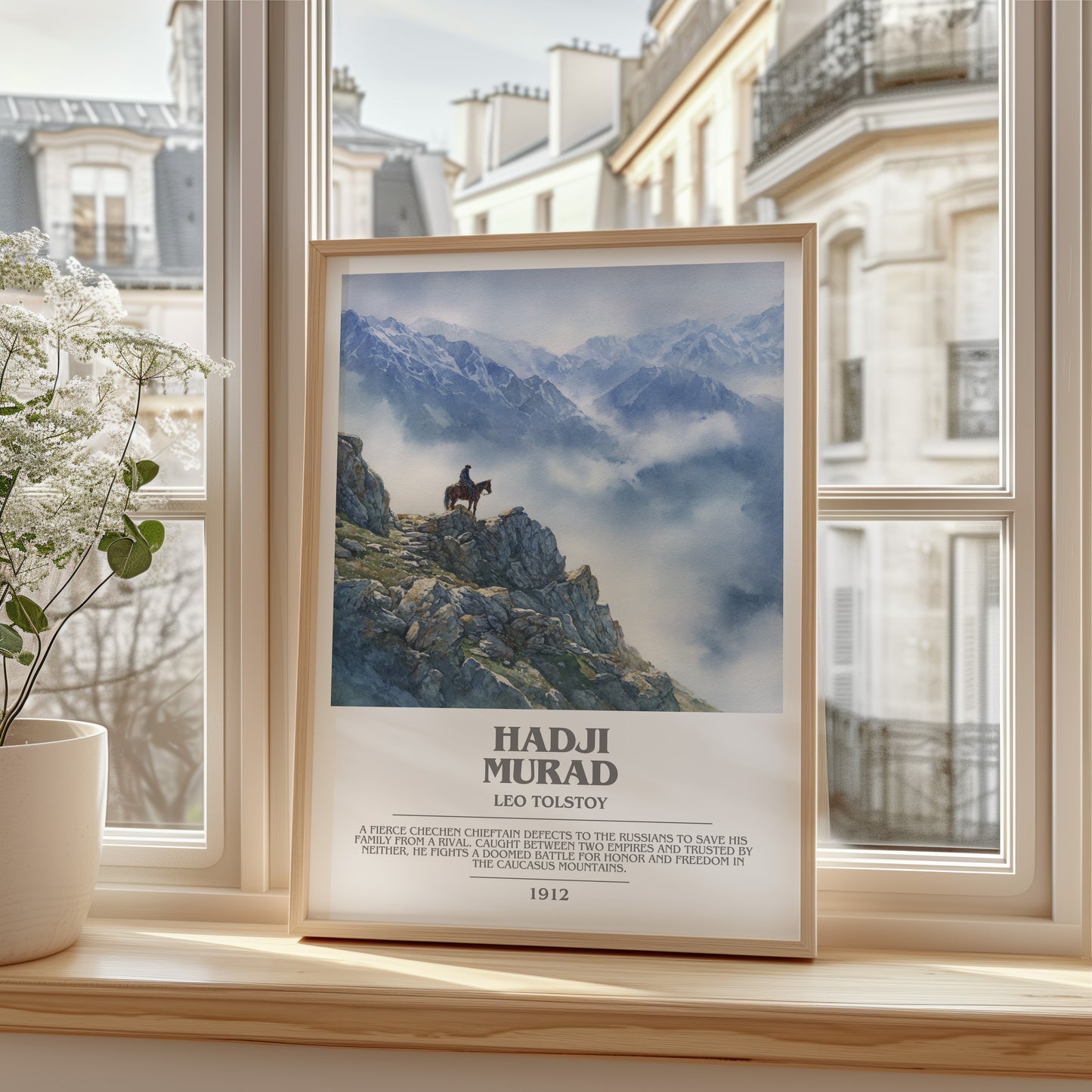 Hadji Murad bookish poster colour and style options – Leo Tolstoy book art