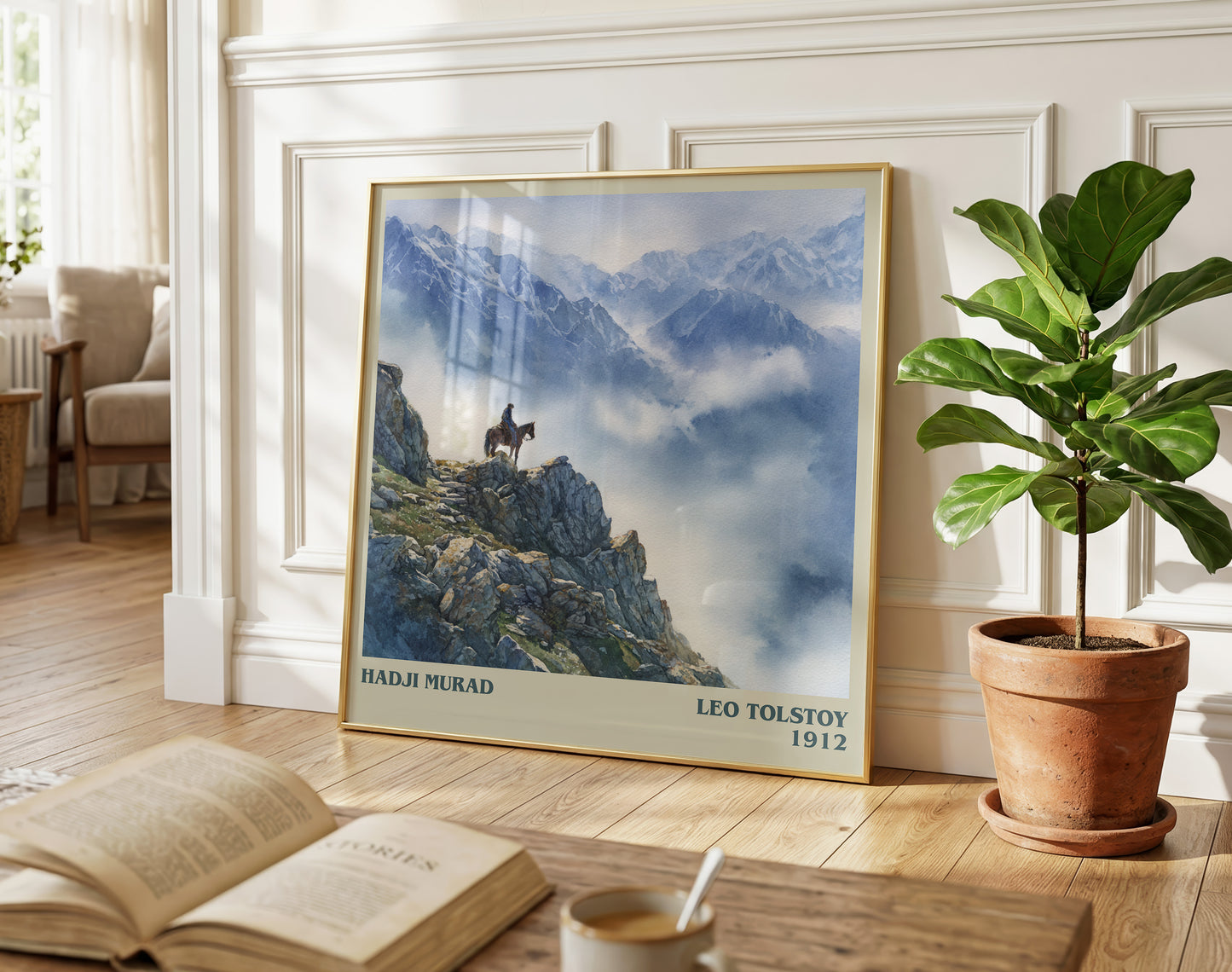 Hadji Murad literary poster paired in gallery wall – literary art prints