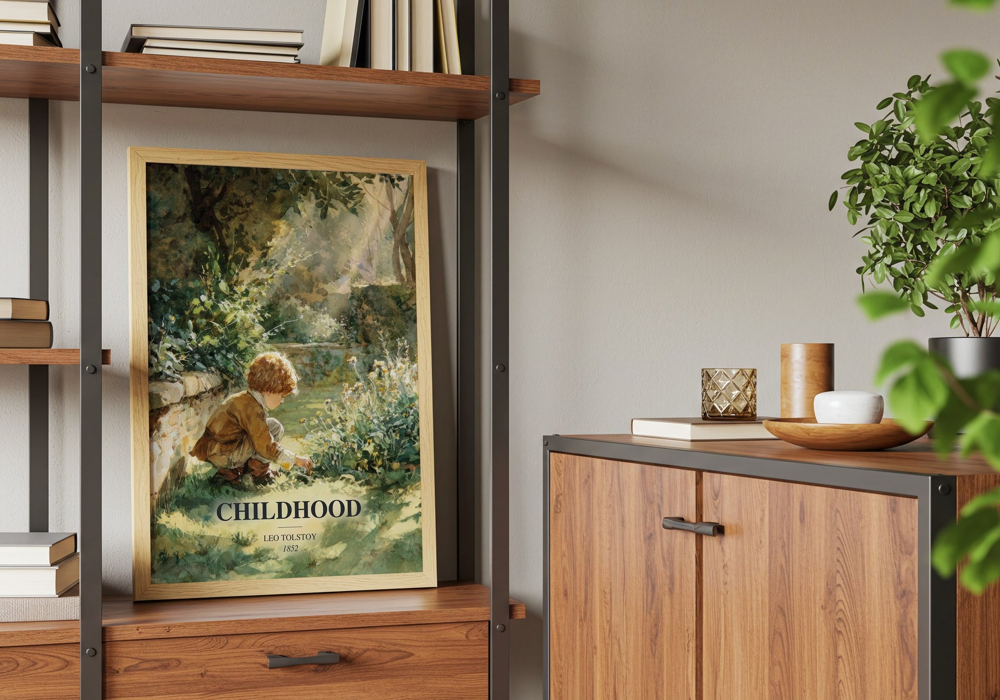 Childhood book watercolour illustration paper finish options – matte satin gloss
