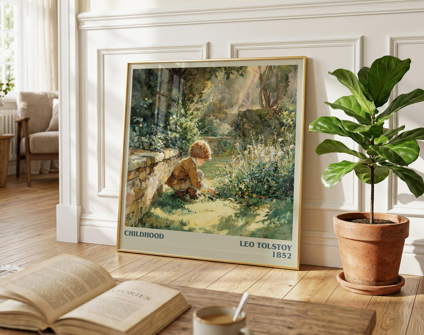 Childhood literary poster paired in gallery wall – literary art prints
