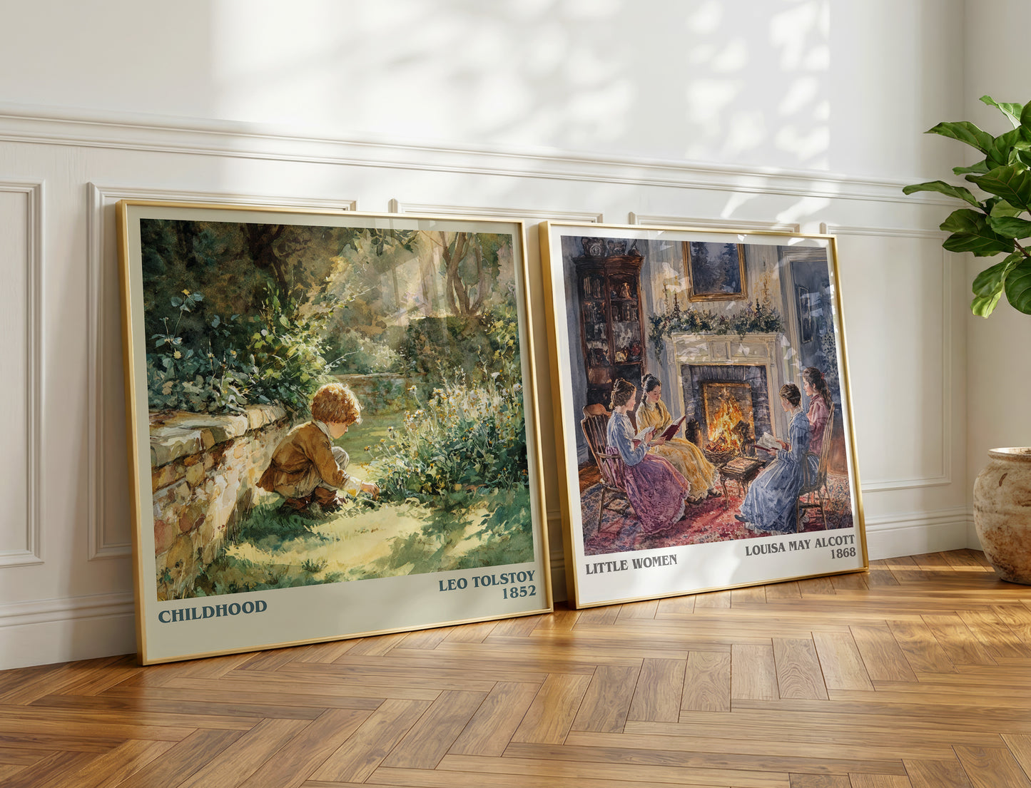 Childhood book poster packaging – museum-quality print rolled in protective tube