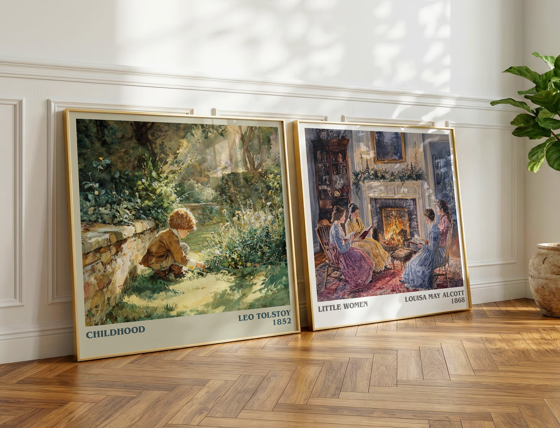 Childhood book poster packaging – museum-quality print rolled in protective tube