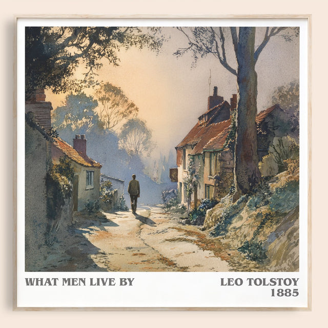 What Men Live By Literary Art Print by Leo Tolstoy