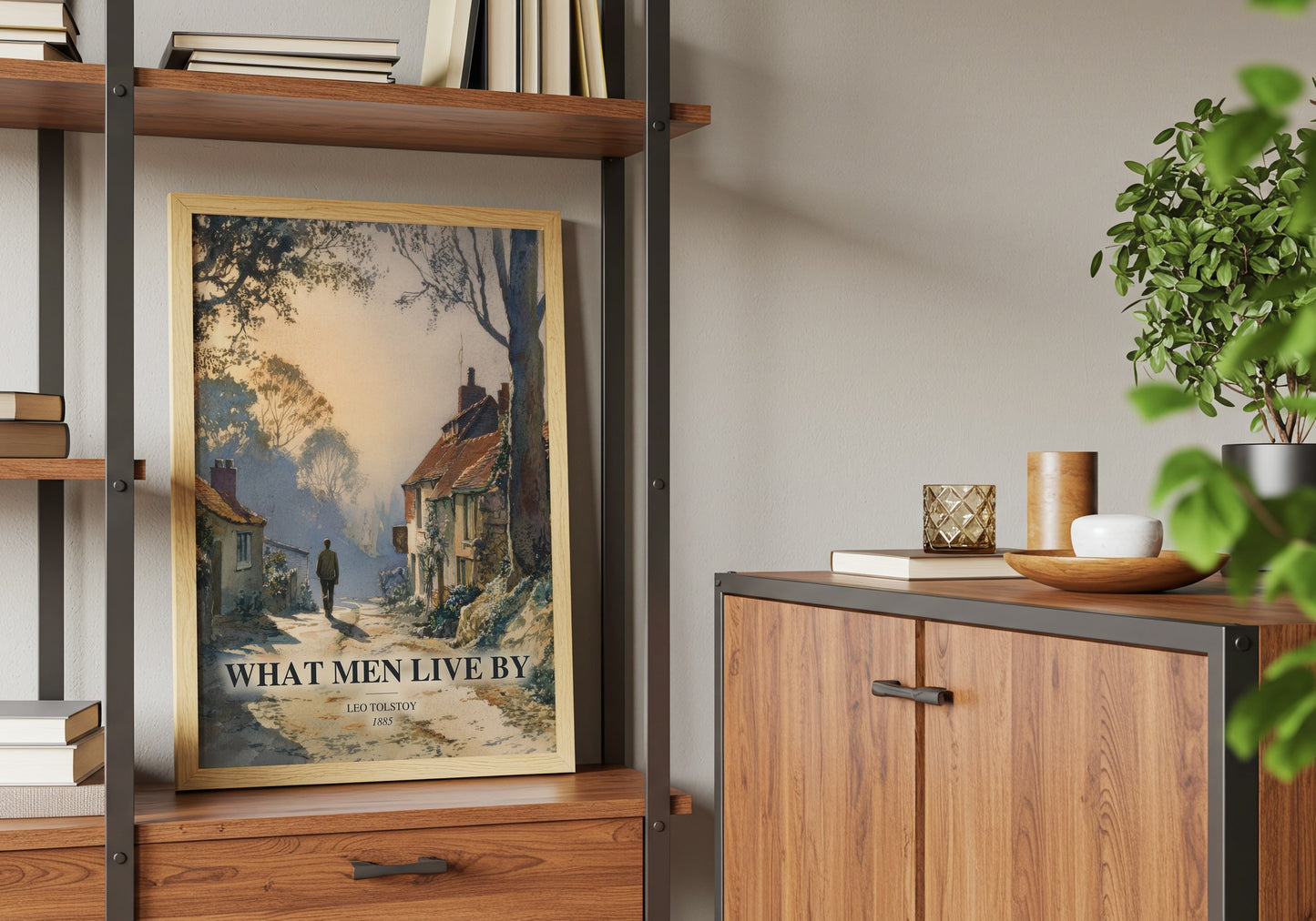 What Men Live By book watercolour illustration paper finish options – matte satin gloss