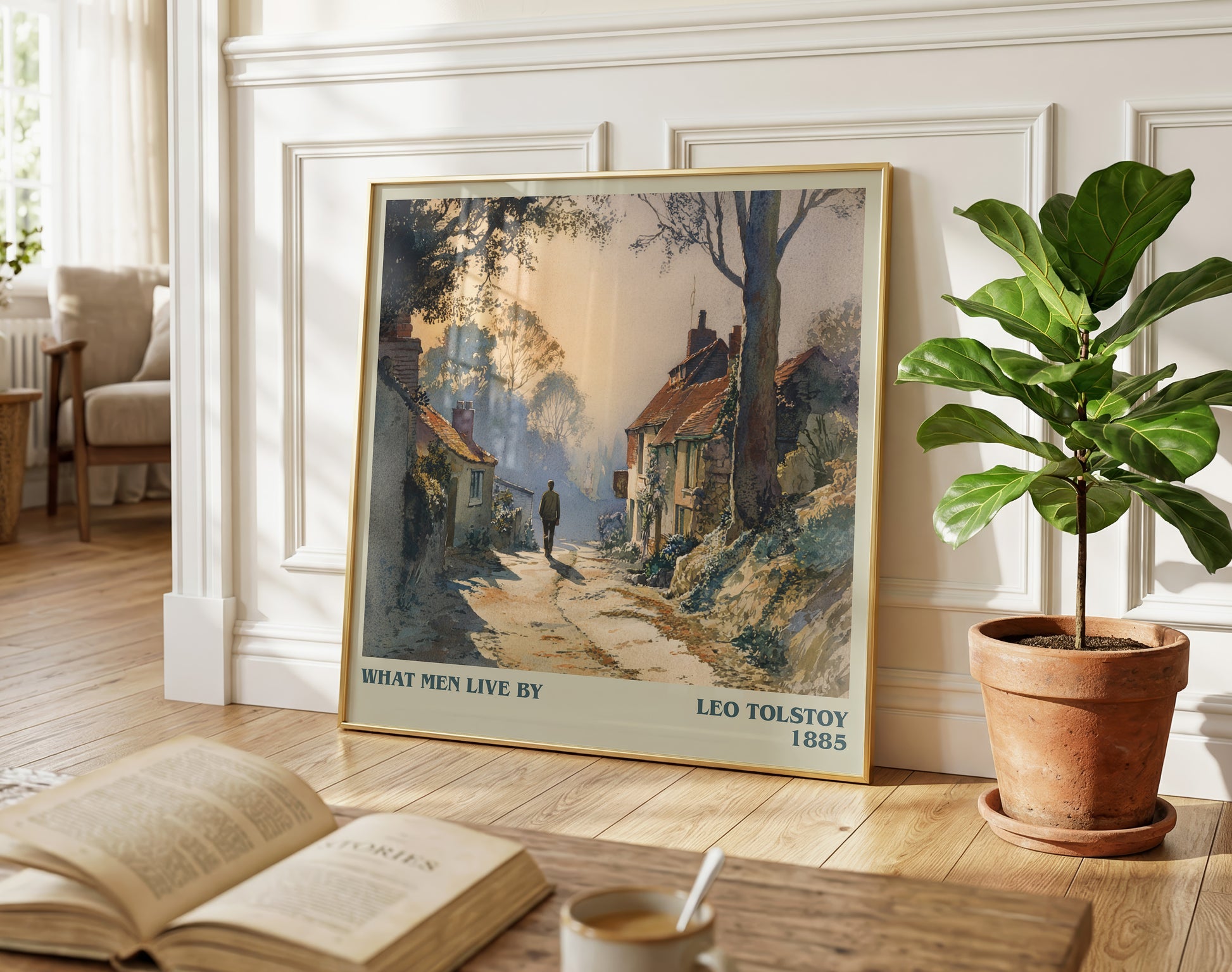 What Men Live By literary poster paired in gallery wall – literary art prints