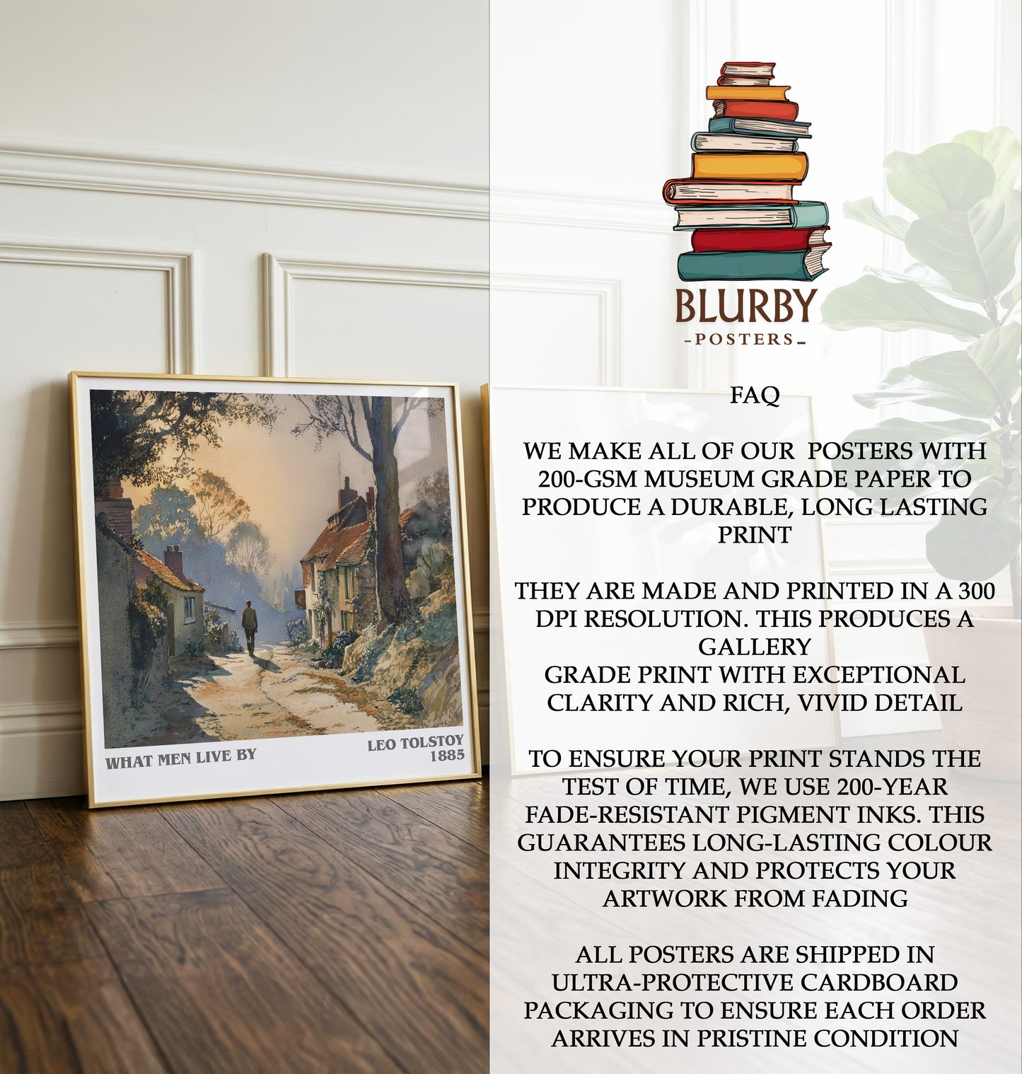 What Men Live By Literary Art Print by Leo Tolstoy