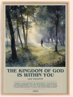 The Kingdom Of God Is Within You Bookish Wall Art by Leo Tolstoy