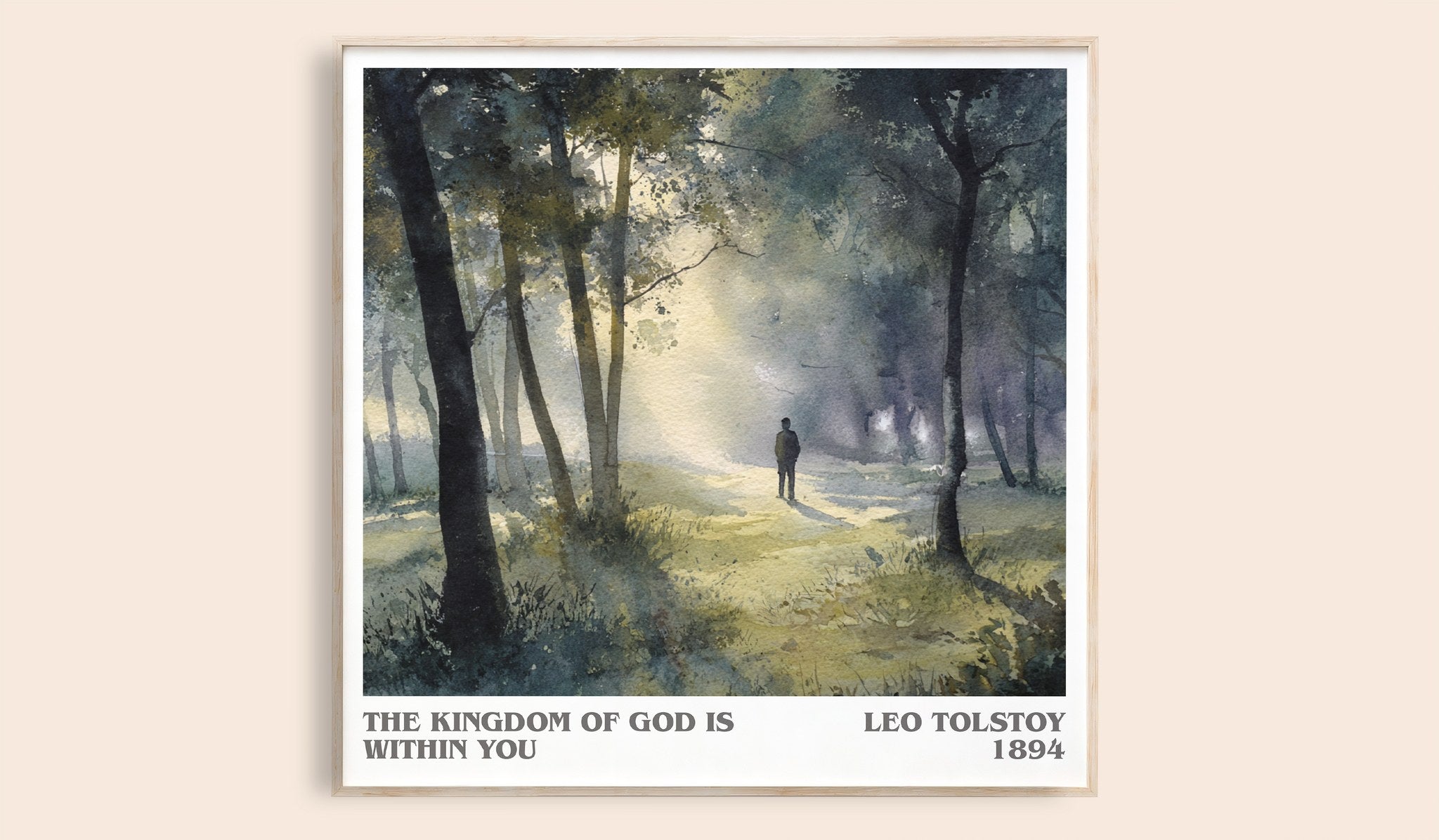The Kingdom Of God Is Within You Literary Art Print by Leo Tolstoy