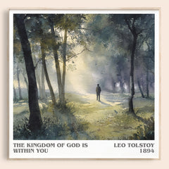 The Kingdom Of God Is Within You Literary Art Print by Leo Tolstoy