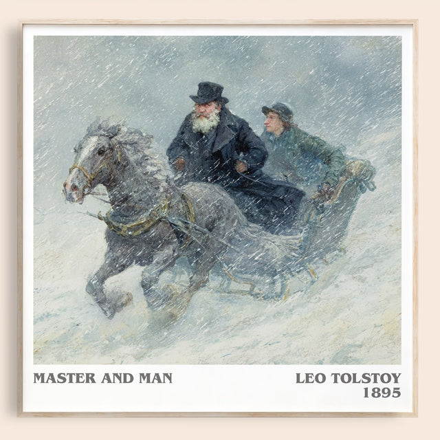 Master And Man Literary Art Print by Leo Tolstoy
