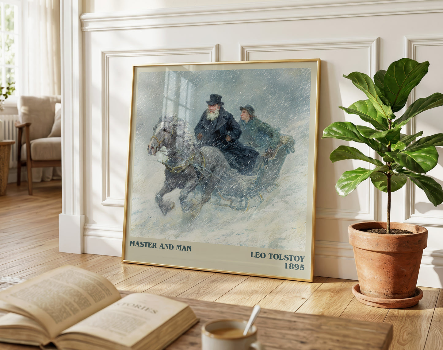 Master And Man literary poster paired in gallery wall – literary art prints
