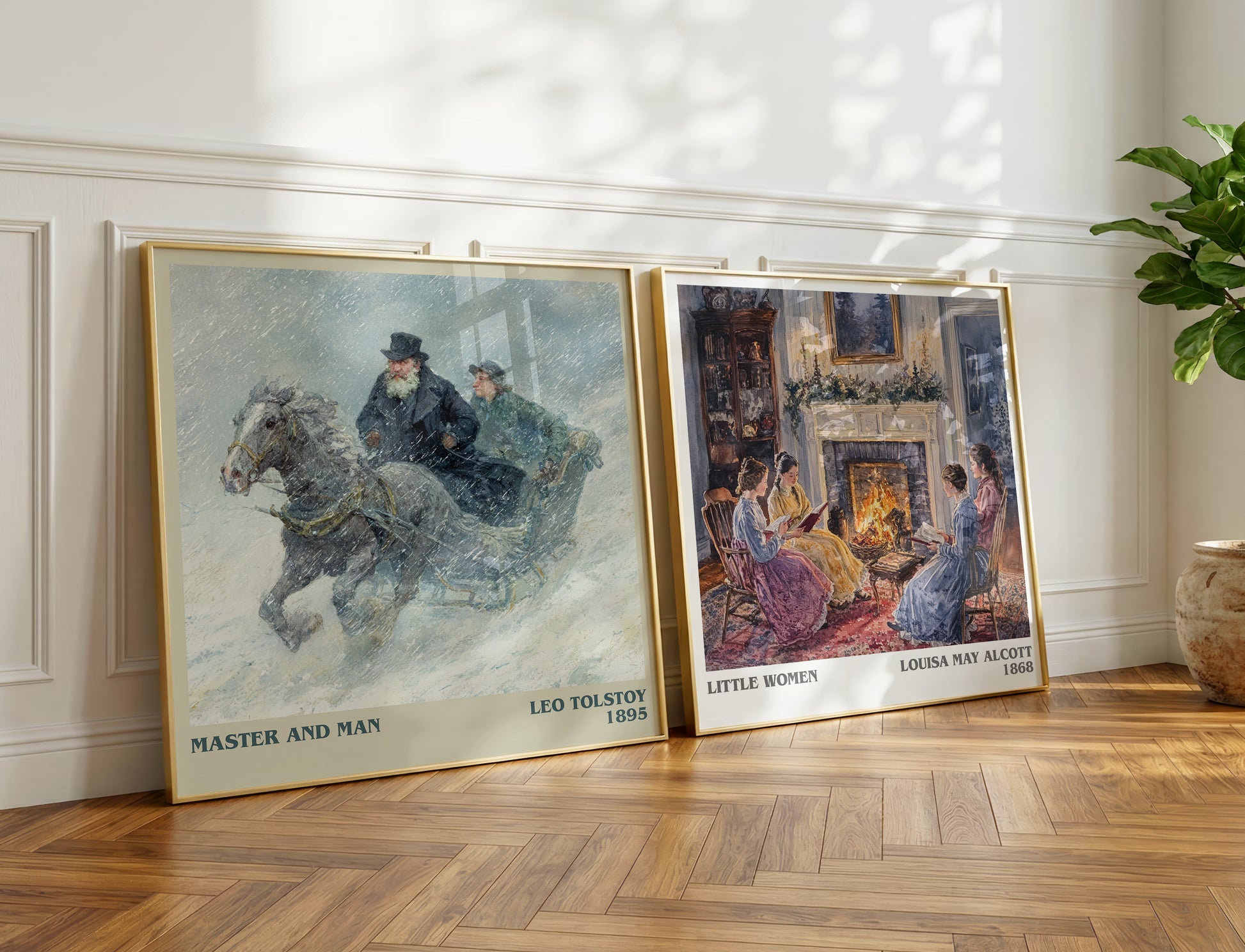 Master And Man book poster packaging – museum-quality print rolled in protective tube