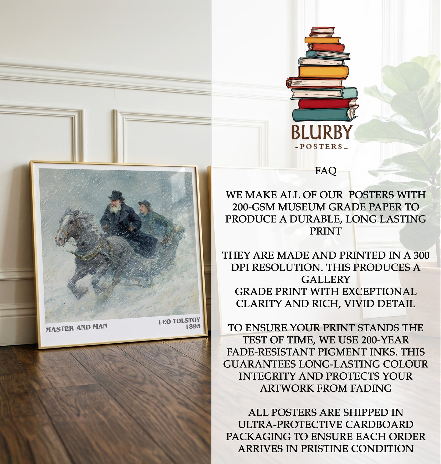 Master And Man Literary Art Print by Leo Tolstoy
