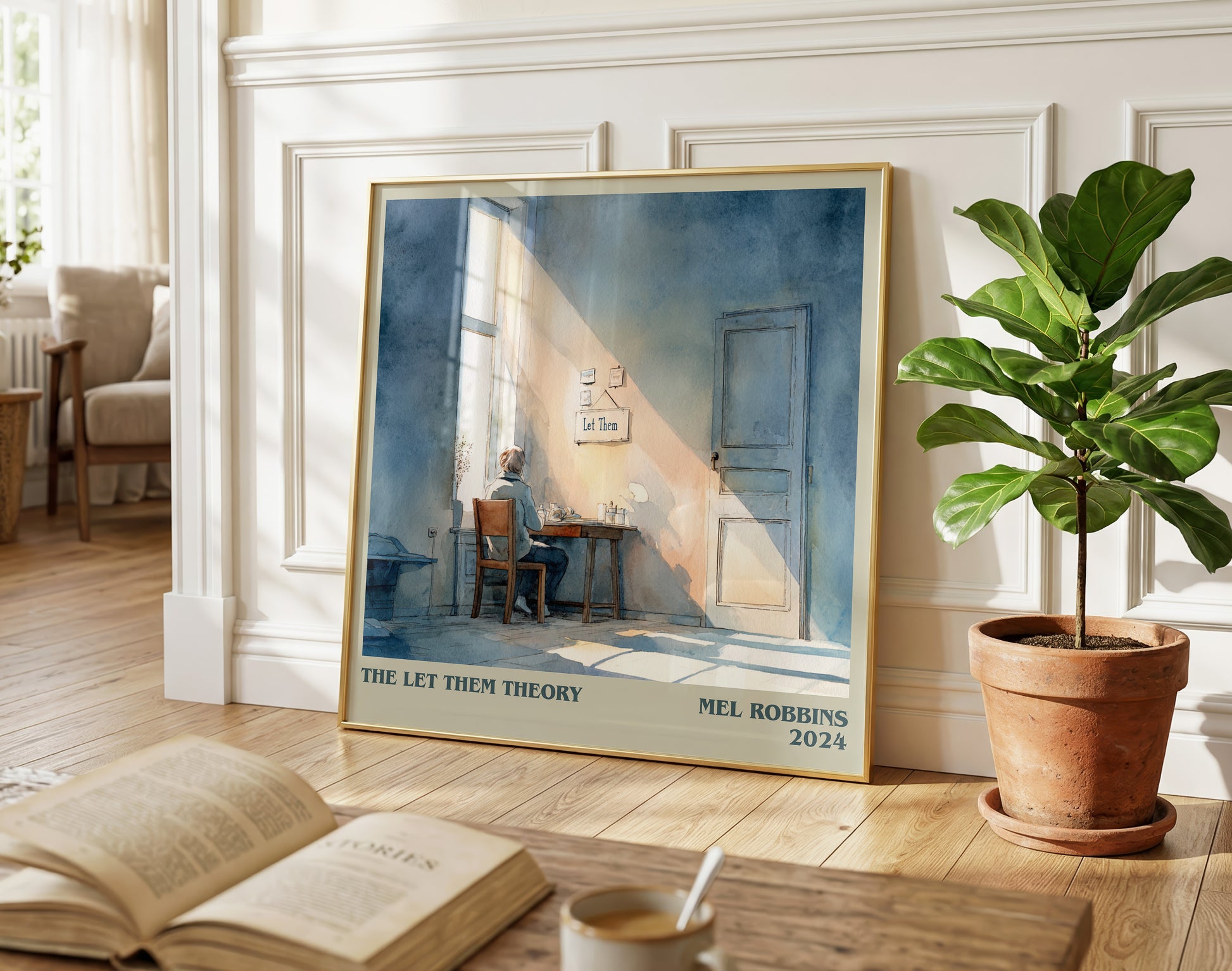 The Let Them Theory literary poster paired in gallery wall – literary art prints